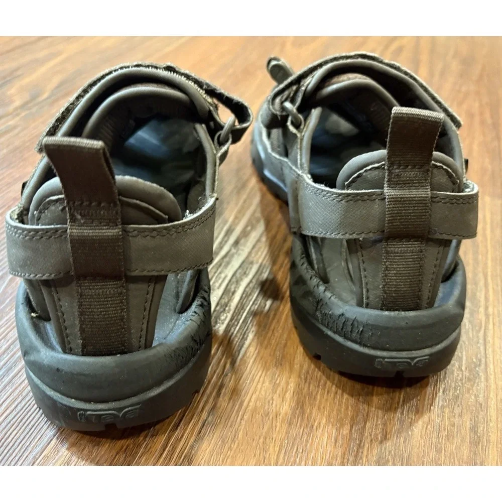 Teva‎ Mens Sandal Size US 8 Forbay 2 Brown Leather Bungee Hiking 1016308